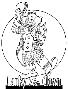 Lanky Coloring Page 1